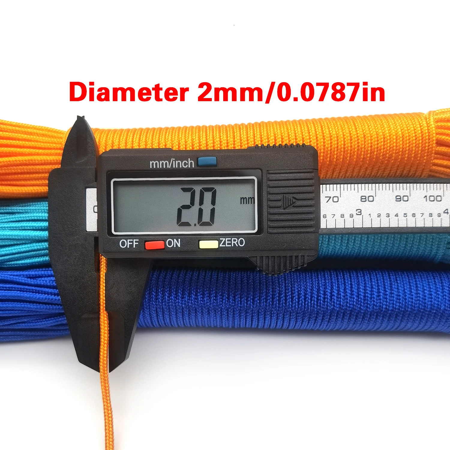 IQiuhike 100 Colors Paracord 2mm 100FT50FT25FT One Stand Cores Rope Paracorde Cord For Jewelry Making Wholesale 250213