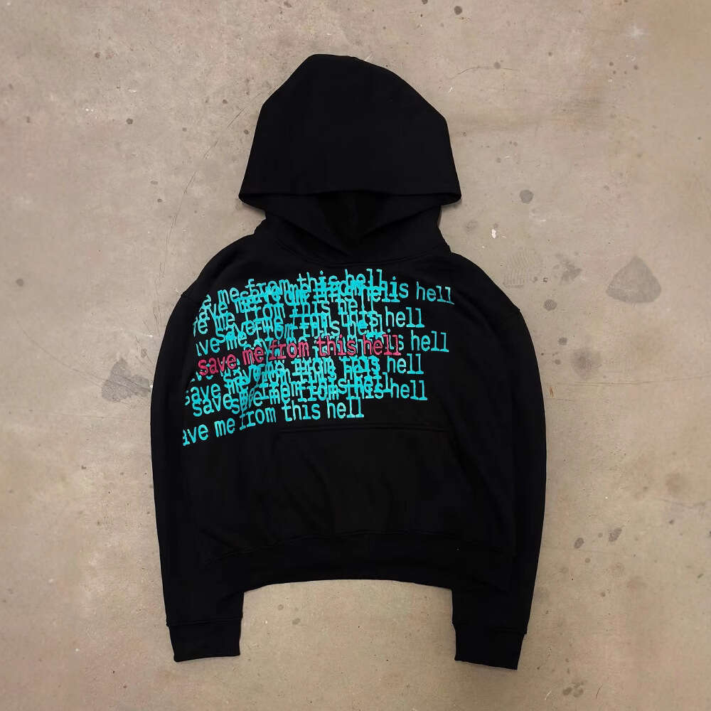 Y2K Long-Sleeved Hoodie: Perfect Gift for Boyfriend with Trendy Printed Pattern