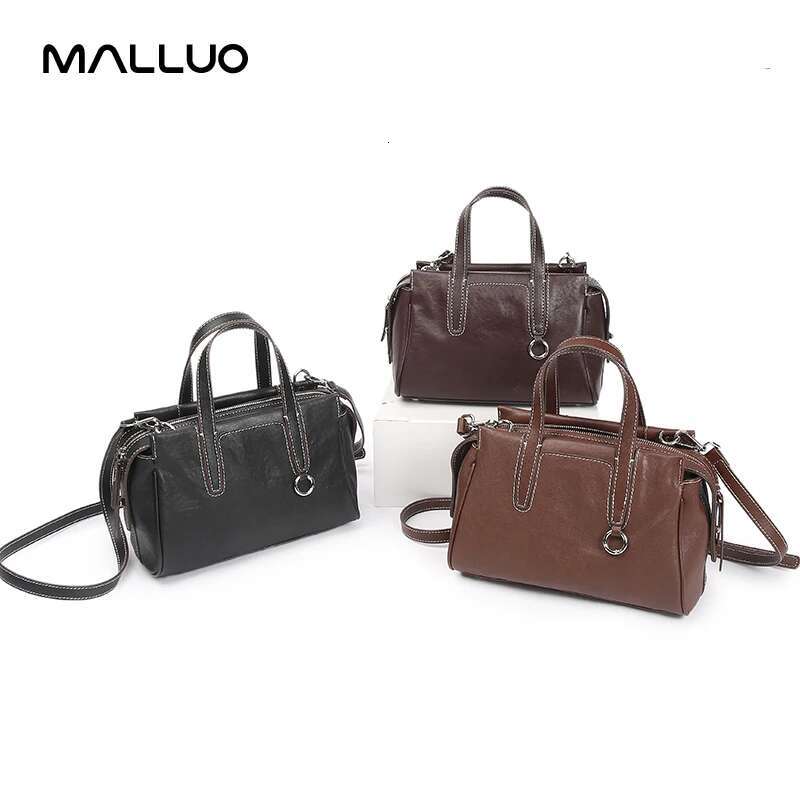 Women's Cowhide Genuine Leather Bag Female Crossbody Designer Shoulder Bags Ladies Casual Commute Soft Handbag For Lady