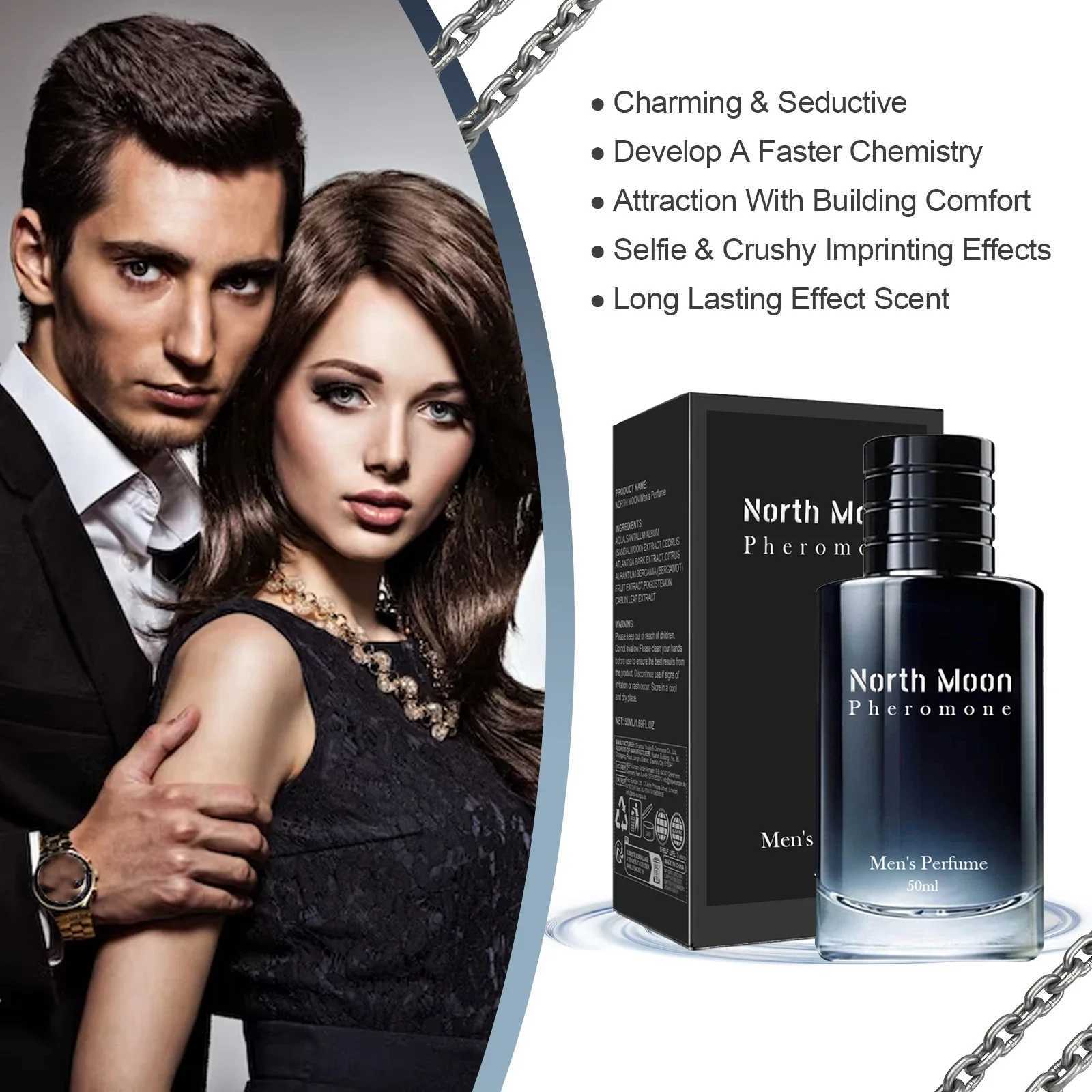 50ml Men Perfume Spray Gift Lasting Fragrance Cologne Scent Attracting Women Fresh Natural Charming Pheromone Flirting PerfumeXJ250220
