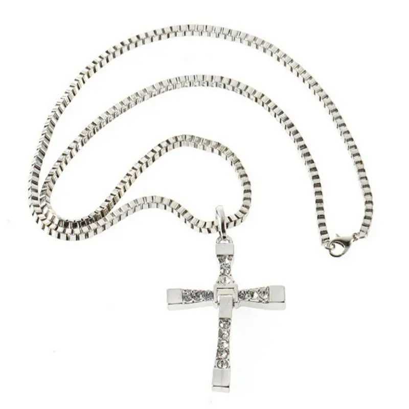 Fast and Furious 6 7 hard gas actor Dominic Toretto / cross necklace pendantgift for your boyfriendXJ250219