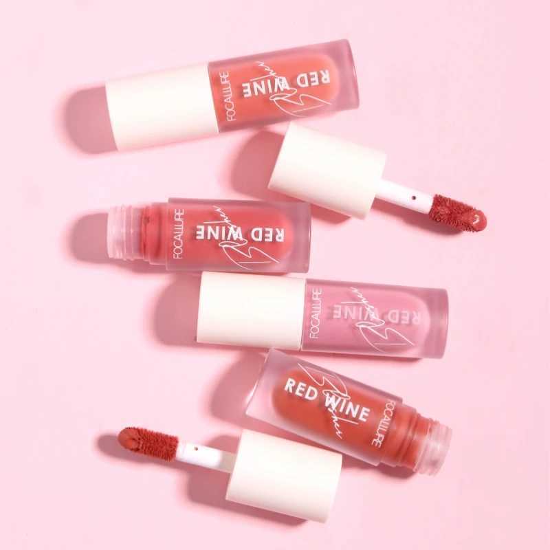 FOCLARURE Liquid Ber 4 Colors Natural Makeup Facial B Long lasting Matte Makeup Hangover Red Wine B Korean MakeupW250220