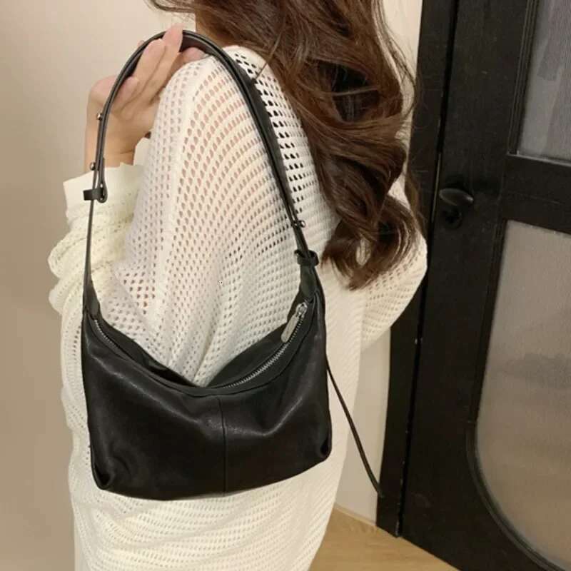 Sheepskin Hobos Bolsas Mujer Nichetote Bag Shoulder Bags For Women Zipper Bolsos Underarm Sac Femme 2025 New Bolsa