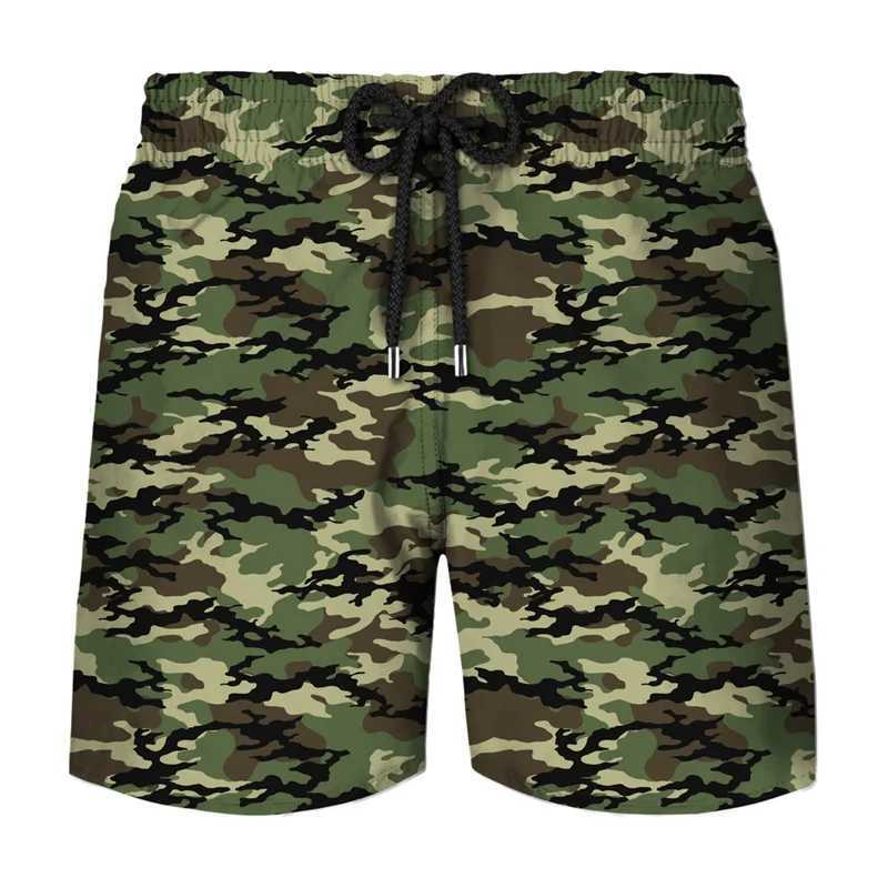 Classic Camouflage Board Shorts Mens Fashion 3D Printed Camouflage QuiCK drying Swimming Shorts Cool Ice Shorts Summer Shorts X250220