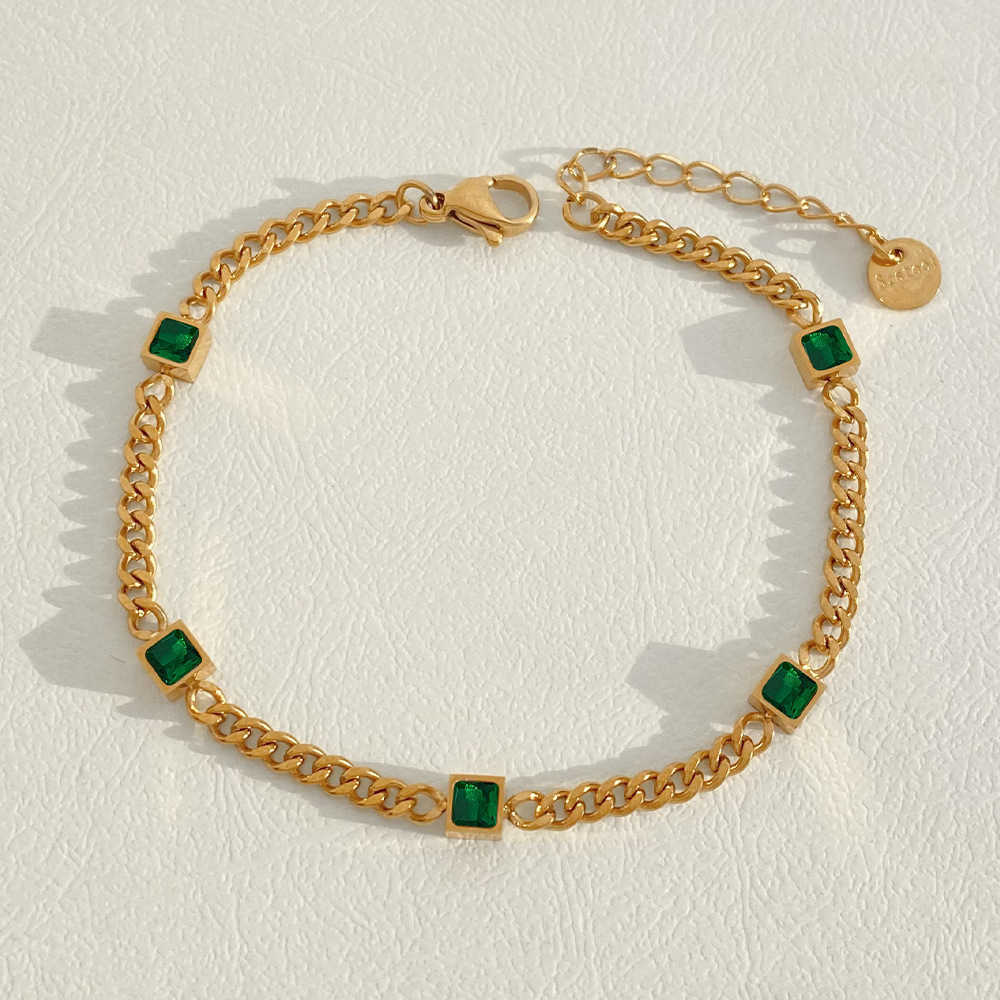 Charm Bracelets Stainless Steel Stacked Bracelet PVD Plated Small Gold Beads Gold Chain Bracelet Handmade Bracelet Women Dongguan Titanium Steel Jewel