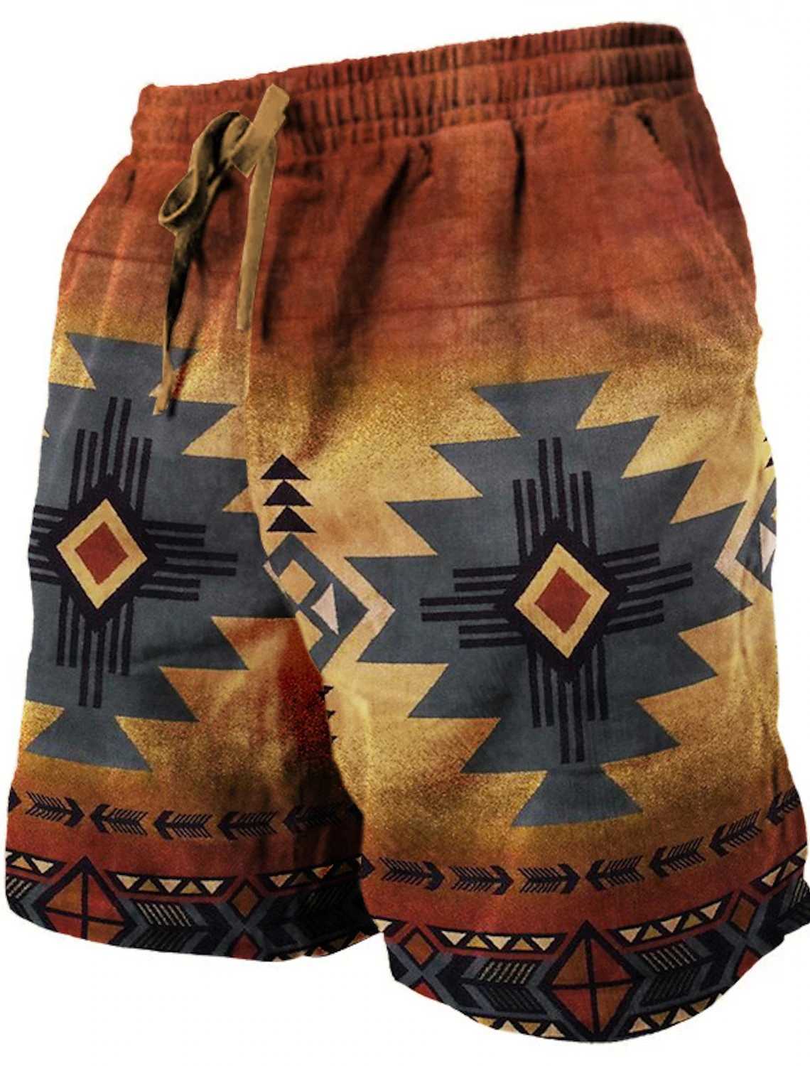 Mens Beach Pants Totem Print 3D Printed Shorts Mens Summer Breathable Shorts Fitness Street Shorts Mens Clothing Mens X250220