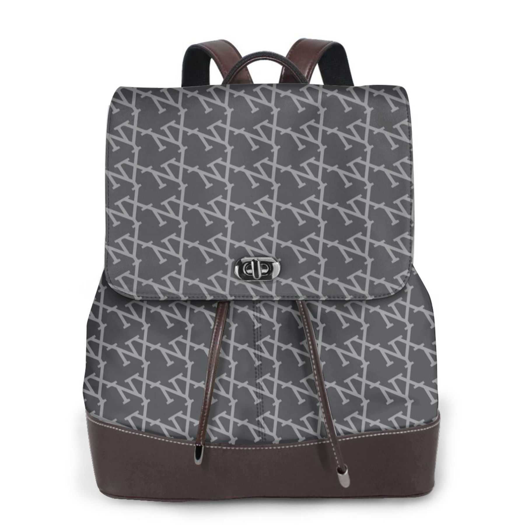 NXY Women Leather Backpack Designer Bookbag Cute Mini Backpacks Classic Print Travel Bag Girls Bookbag Schoolbag 250220