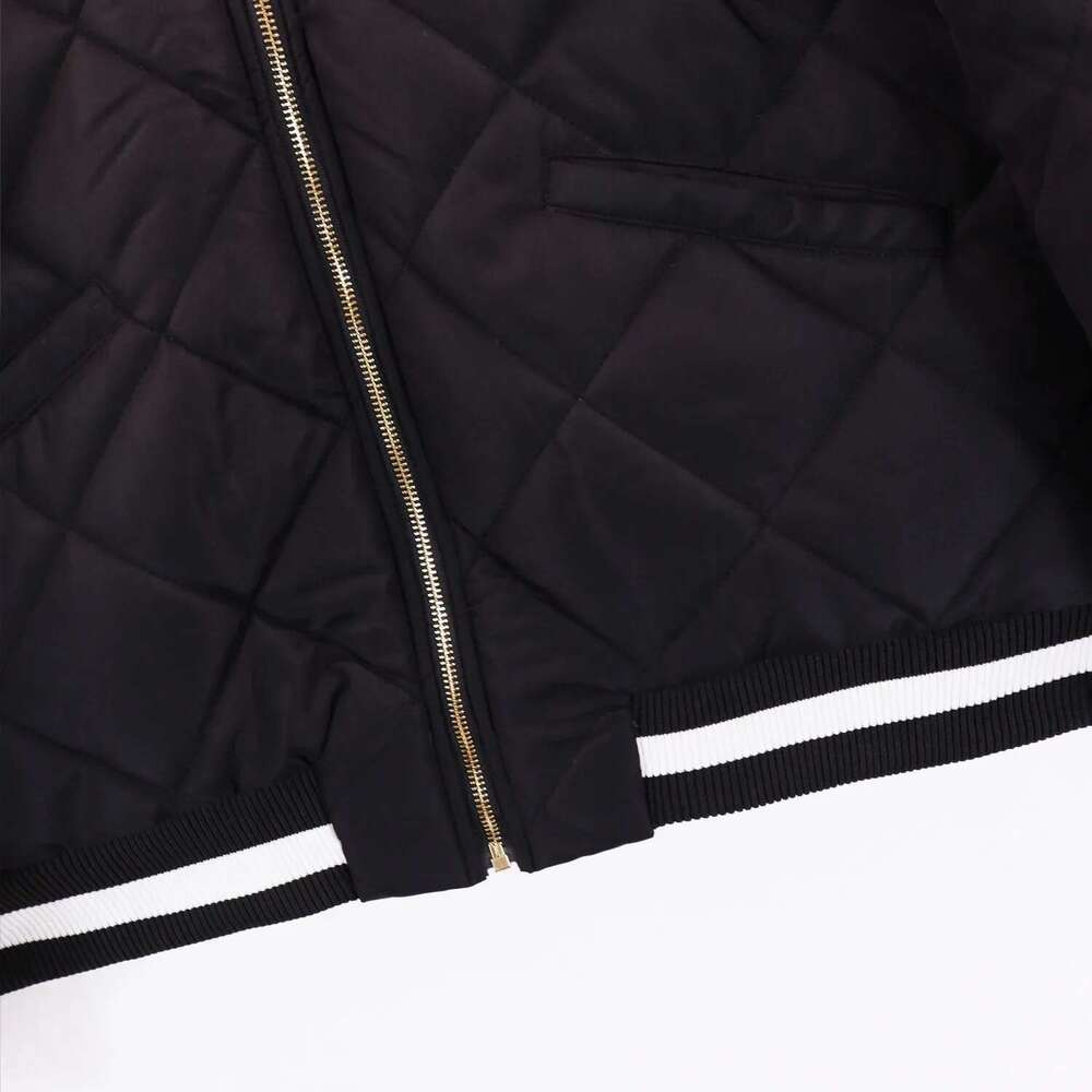 Men's casual cotton palm jacket, gold embroidery, brown, black, autumn, winter, brand new, 2023