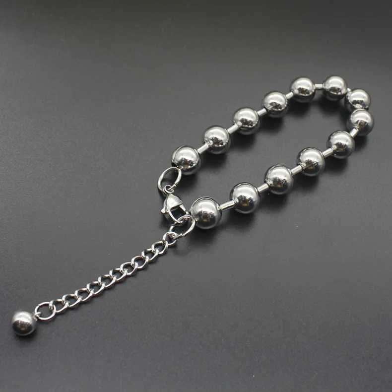 6mm 8mm 10mm Stainl Steel Bracelets For Men Women Beads Bracelet Bangles Fashion Little Accories For rs PulseirasXJ250219