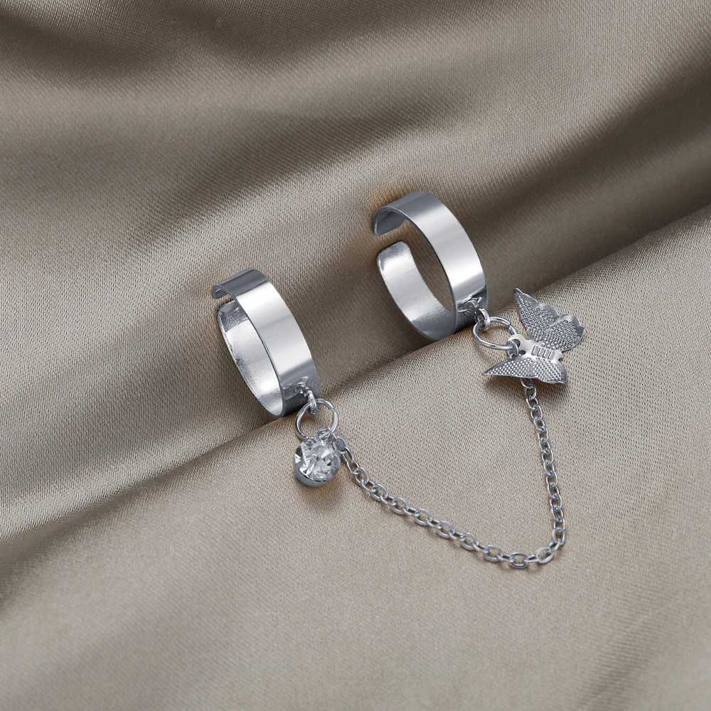 Personality Simple Mittens Chain Finger Rings for Wen Girls Gold Color Silver Color Charm Pendant Ring Jewelry Gift X250220