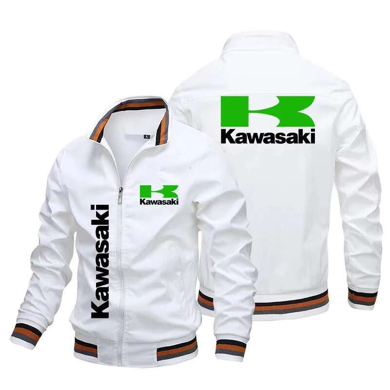 Men's Logo Printed Motorcycle Jacket, Fashionable Casual Windshield, Racing Suit, Autumn 2024