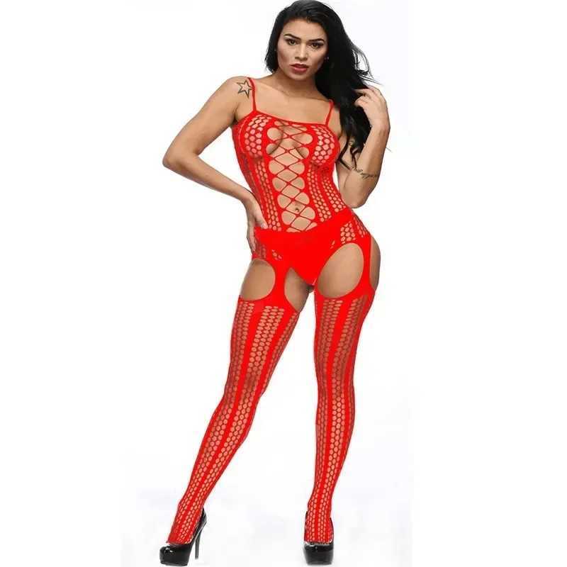 Sexy Costumes Fishnet Bodysuits Transparent Open Crotch Body Stockings Sex Bodysuit Sexy BodyStockings Mesh Erotic Lingerie W250220
