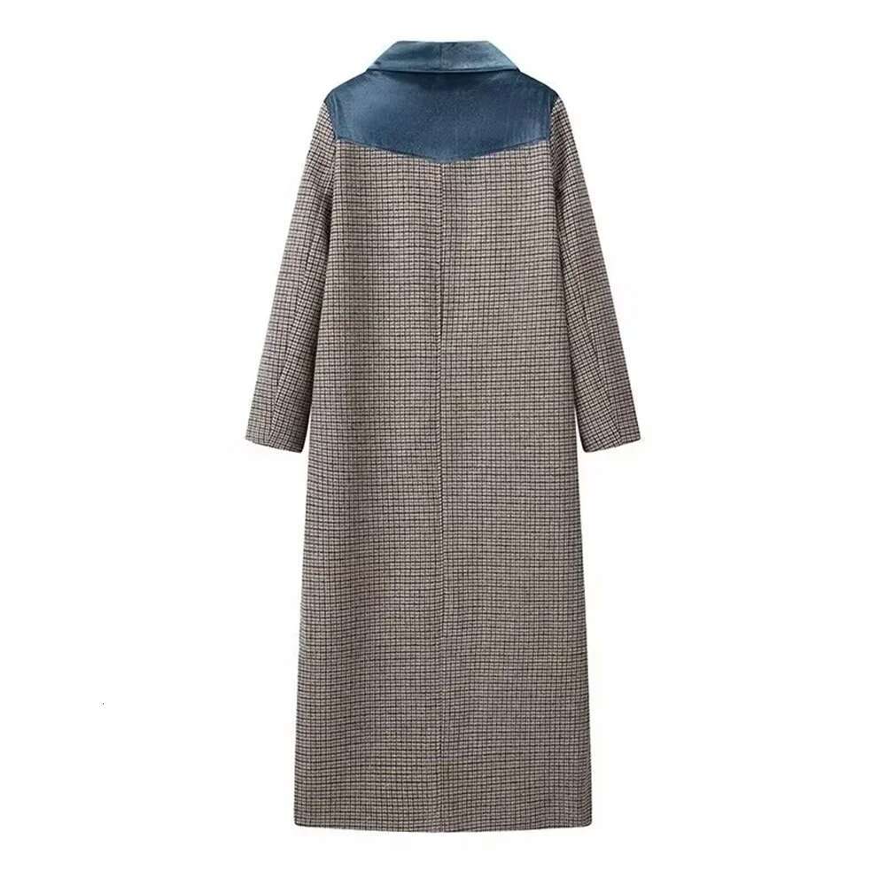 Kar&Otza Autumn New Women's Clothing Style Fashionable, Niche, Versatile, Casual, Comfortable Plaid Woolen Coat Jacket