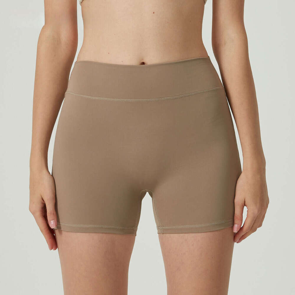 Pocket fiess exercise shorts, yoga pants with no awkward es, lifted peach buttocks, women's high waisted outerwear, 2025 new casual fashion trend