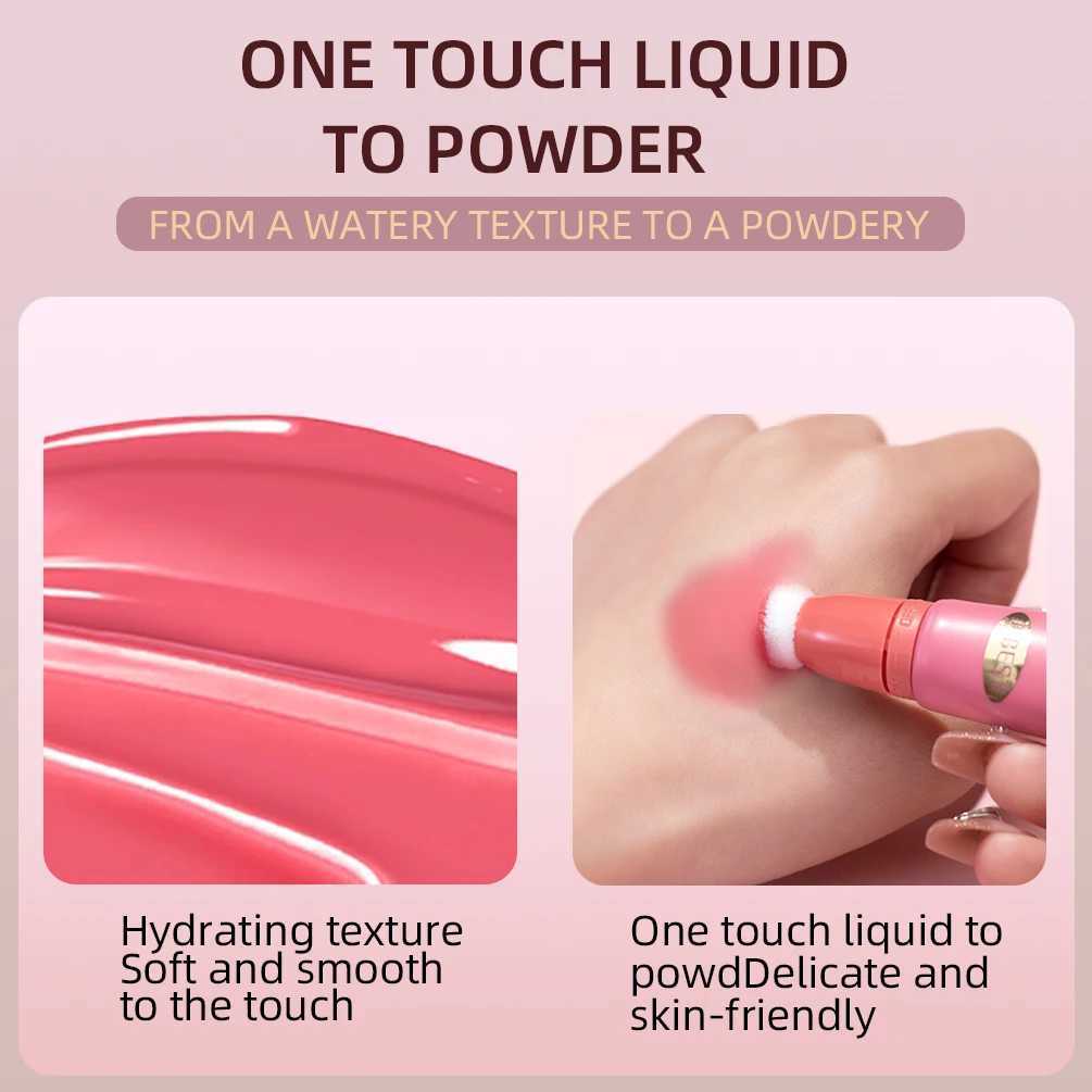 QIBEST B stick cream liquid B with pad applicator for cheeks Ber lightweight cosmetic stick lipstick eye creamW250220