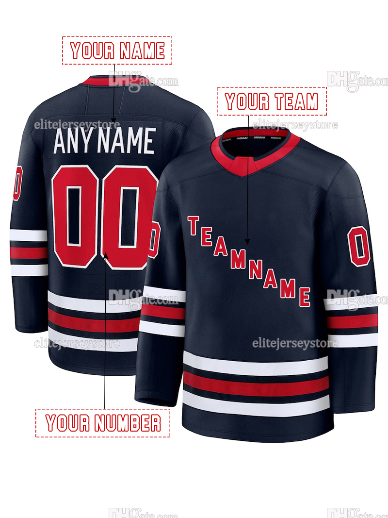 Personalized Custom Hockey Jersey Hellebuyck Lowry Scheifele Vilardi Iafallo Miller Embroidered Letter Number Design
