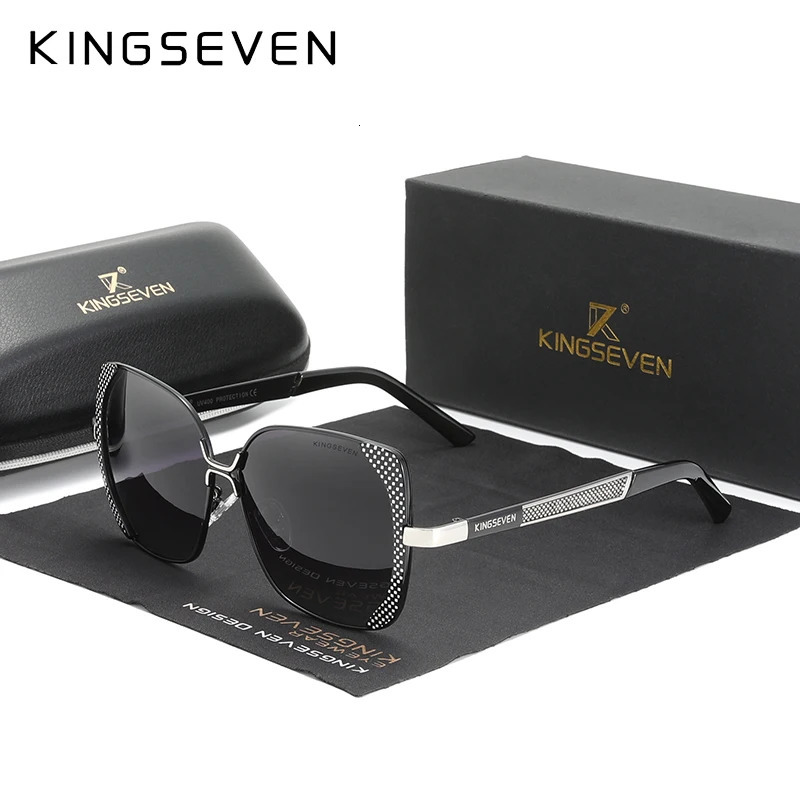 KINGSEVEN Polarized Sunglasses Women UV400 Gradient Lens Butterfly Fashion Glasses Ladies Female Vintage Driving Eyewear 250214