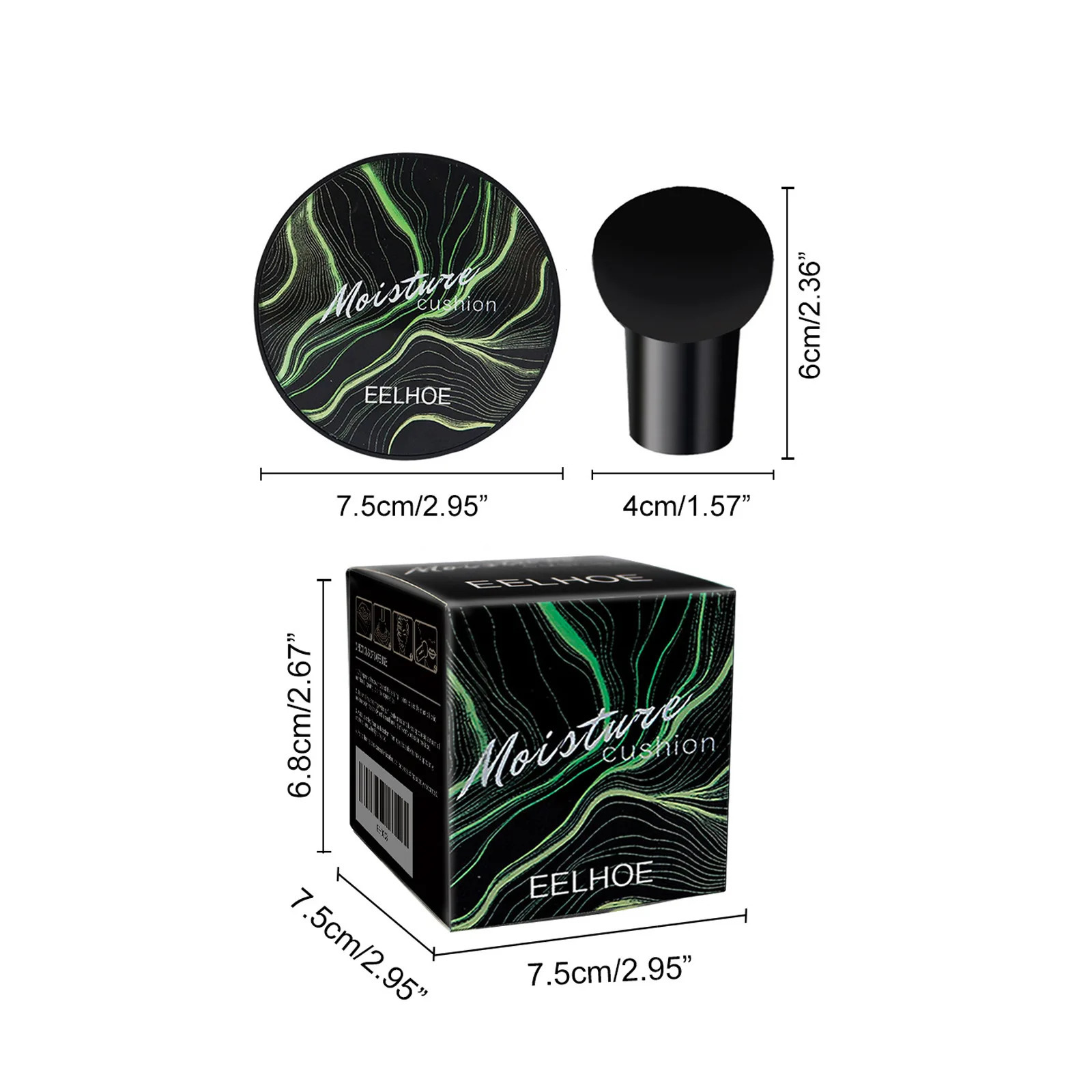 Eelhoe 1 mushroom head air pad Cc face cream cover Blemish waterproof base oil control Bb 250217