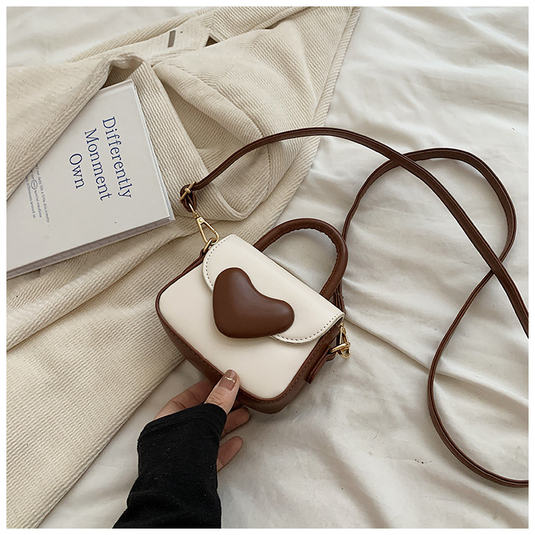 Love Handheld for Women 2025 New Fashionable Children's Crossbody Sweet and Simple Mini Small Square Bag #swissmilitary