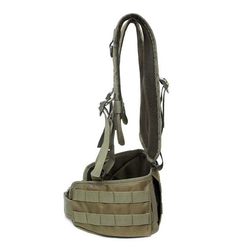 Tactical Vest Molle Chest Rig Airsoft Waist Belt Detachable Duty Belt Army Paintball Equipment Outdoor Hunting VestXJ250219