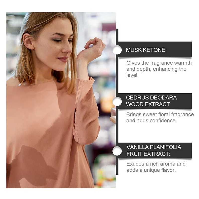 Original Arab Dubai Perfume Charming Attraction Fragrance Women Men Dating Scent Vanilla Rose Body SprayLong Lasting ParfumeXJ250220