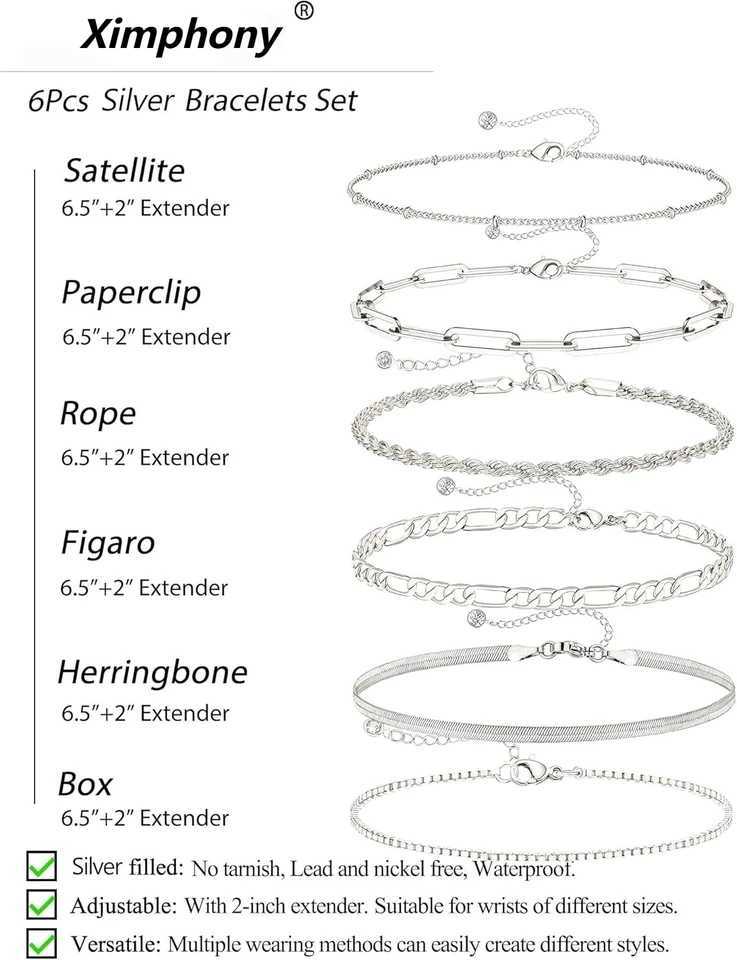 Gift Set Silver Bracelets for Women Tren 925 Sterling Silver Jewelry Set for Women Bracelets for Women Gold Jewelry setXJ250219