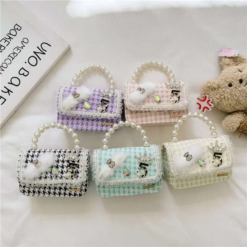 Children's New Fashion Princess Money Coin Shoulder Girl Crossbody Handbag Brand Bag S-Class