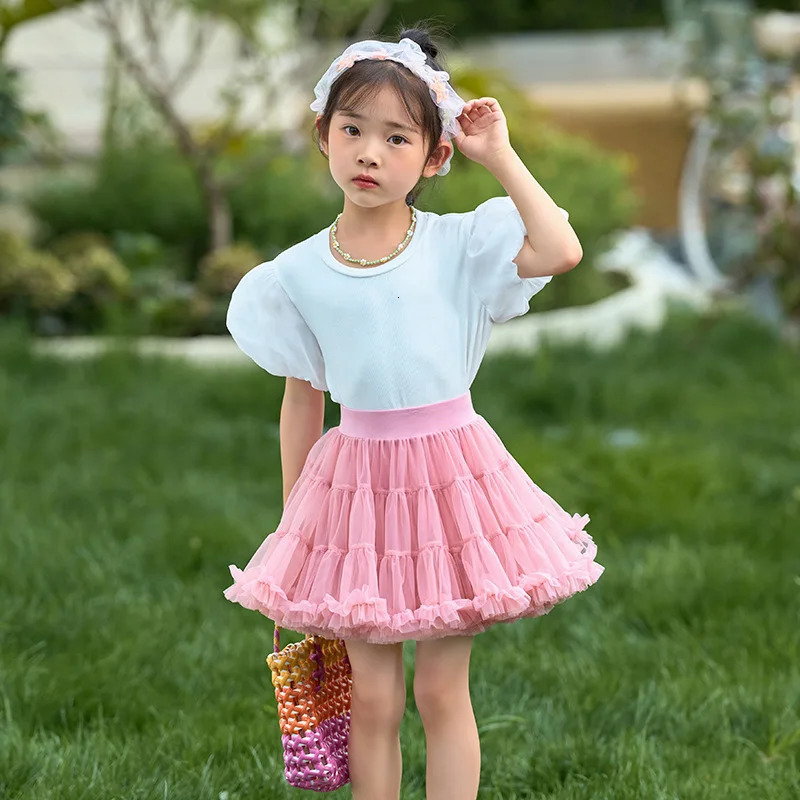 Girls Tulle Skirt Baby Girl Clothes Tutu Pettiskirt Skirt Fashion Girl Clothes Princess Skirts Skirt for Girls Clothing 250220