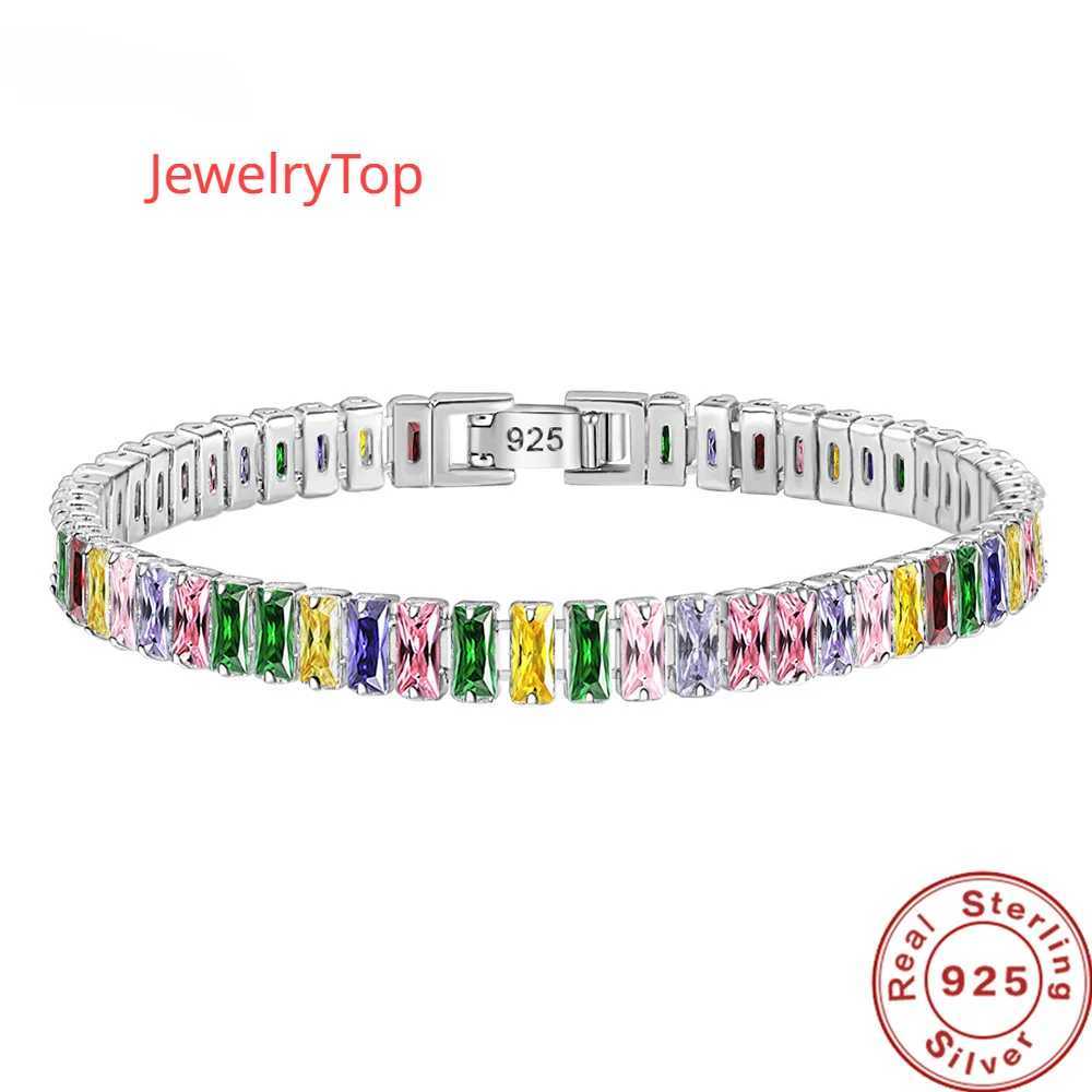 Hot sales 925 Sterling Silver Bracelet Noble Color Crystal Hand For Women Charm Wedding designer Jewelry Gift Party 18cmXJ250219
