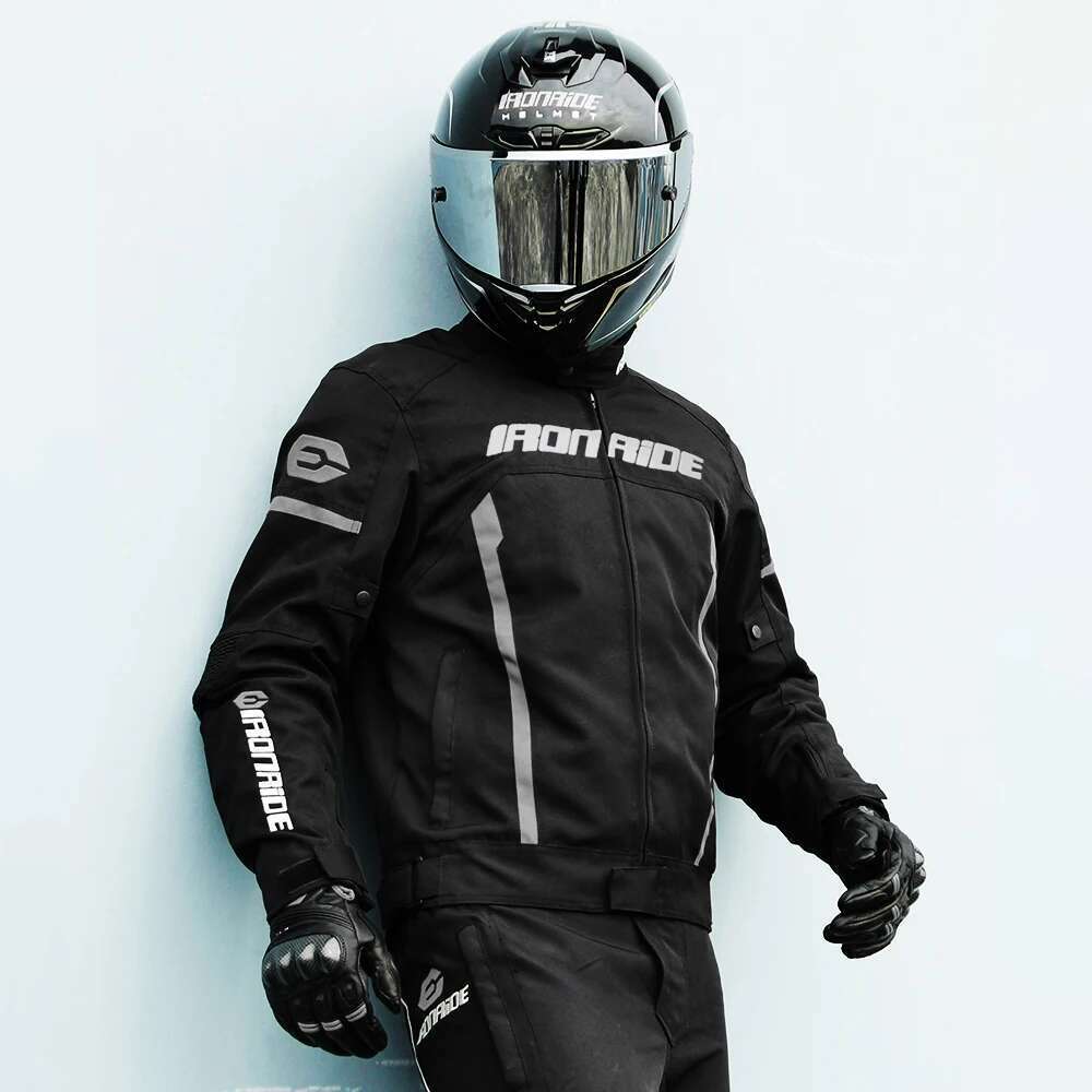 Motorcycle Jacket Wear Resistant Motorcycle Pants Men Motorcycle Jacket Anti-fall Motorcycle Protection Equipment Reflective Racing Jacket