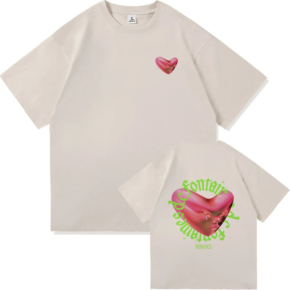 Fontaines D.C.Romance T Shirt in The Modern World Men Clothing Harajuku T-Shirt Unisex High Quality Tops Cotton Tees Shirts 250220