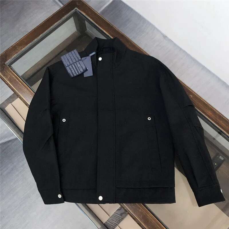 Men's Jackets Designer Stand Collar Jacquard Button Up Cardigan Subhine Jacket