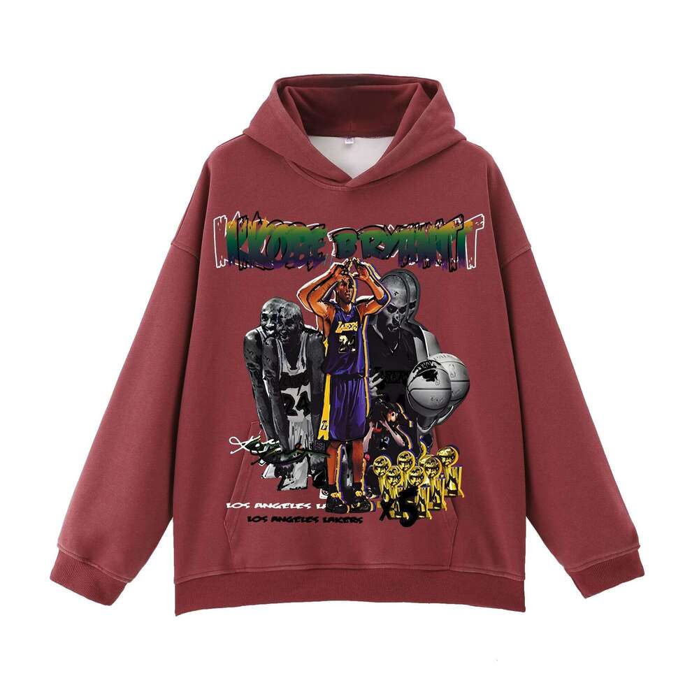 Hot! 400g Water Washed Hooded Sweatshirt: Black Loose Shoulder Blank