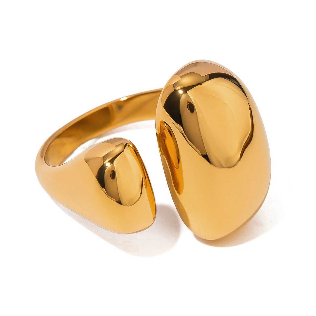 Uworld Minimalist 316L Stainless Steel INS Ring High Quality Waterproof Charm Metal Gold Silver Fashion Finger Jewelry X250220