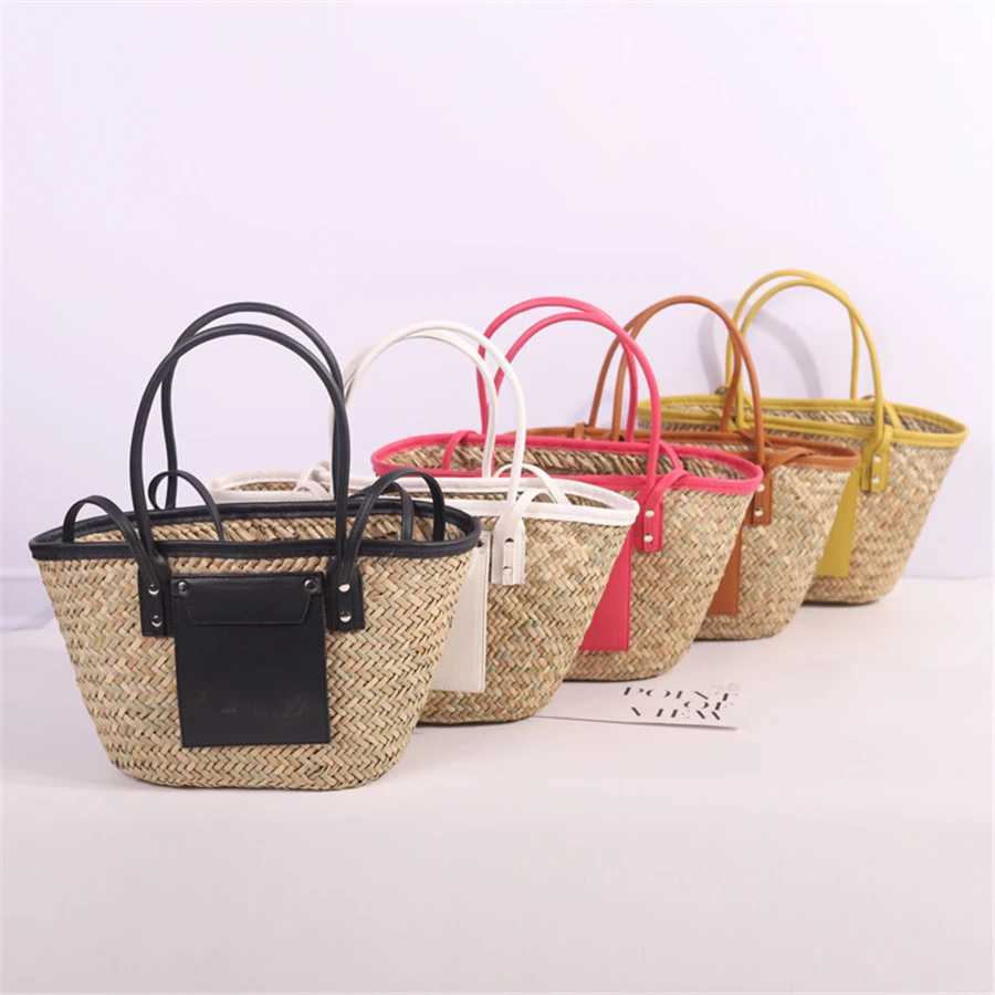 New womens luxury shoulder bag portable womens beach messenger bag shopping bag large hollow handbag Z250219