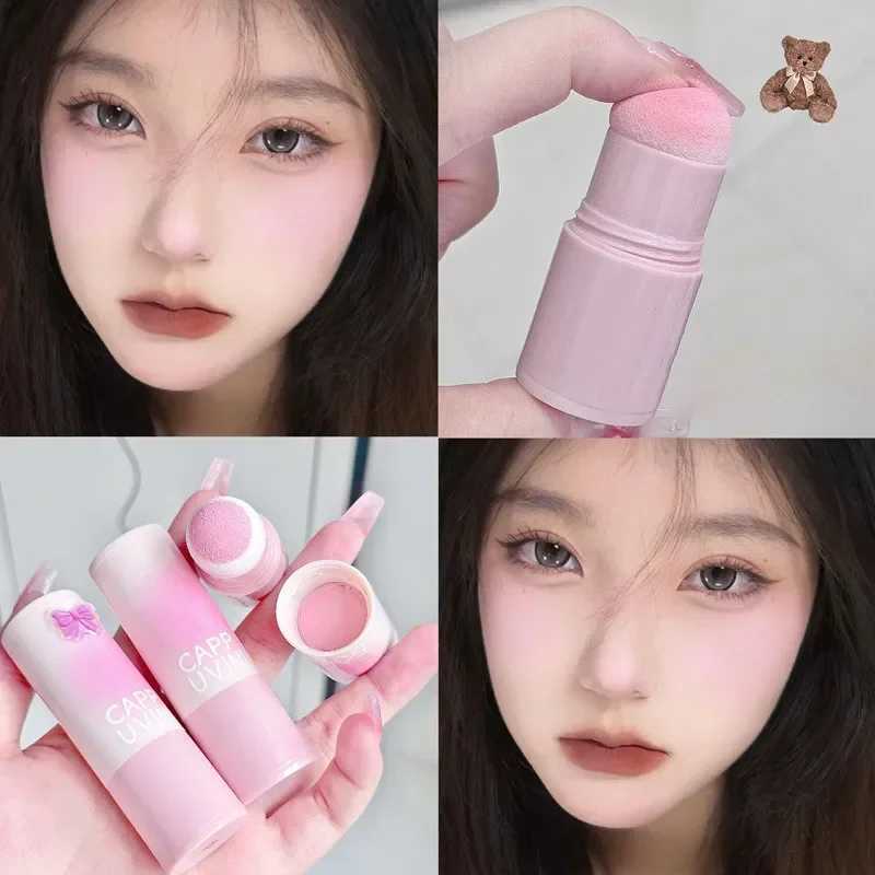 B Stick Monochrome Natural Matte Peach Pink B Powder Sponge Head Multi-use Contour Shadow Cheek Pigments Rouge CosmeticW250220