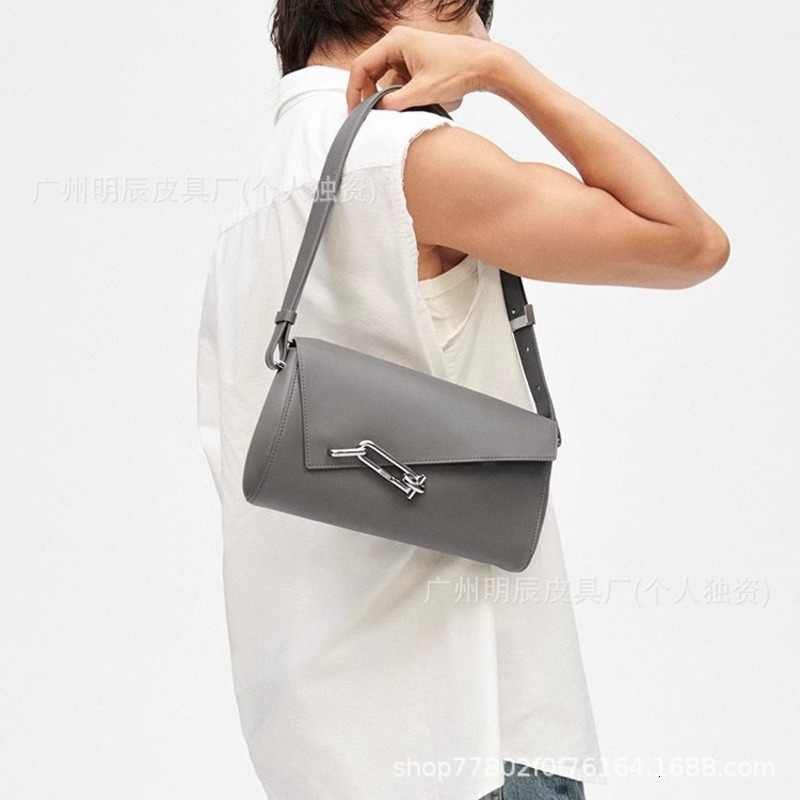 Tadfab Lock Box Interlock Colored Small Square Niche Fashion Versatile Mens And Womens Crossbody Armpit Bag