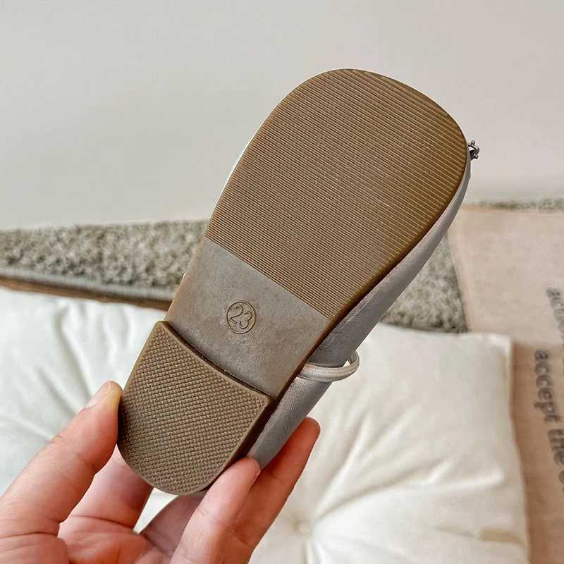 3-14Y Loafer Shoes for Girls Child Ballerina Flats Kids Diamond Mary Janes Party Dress Shoes Princess Elegant Shoes Black Silver X2502201