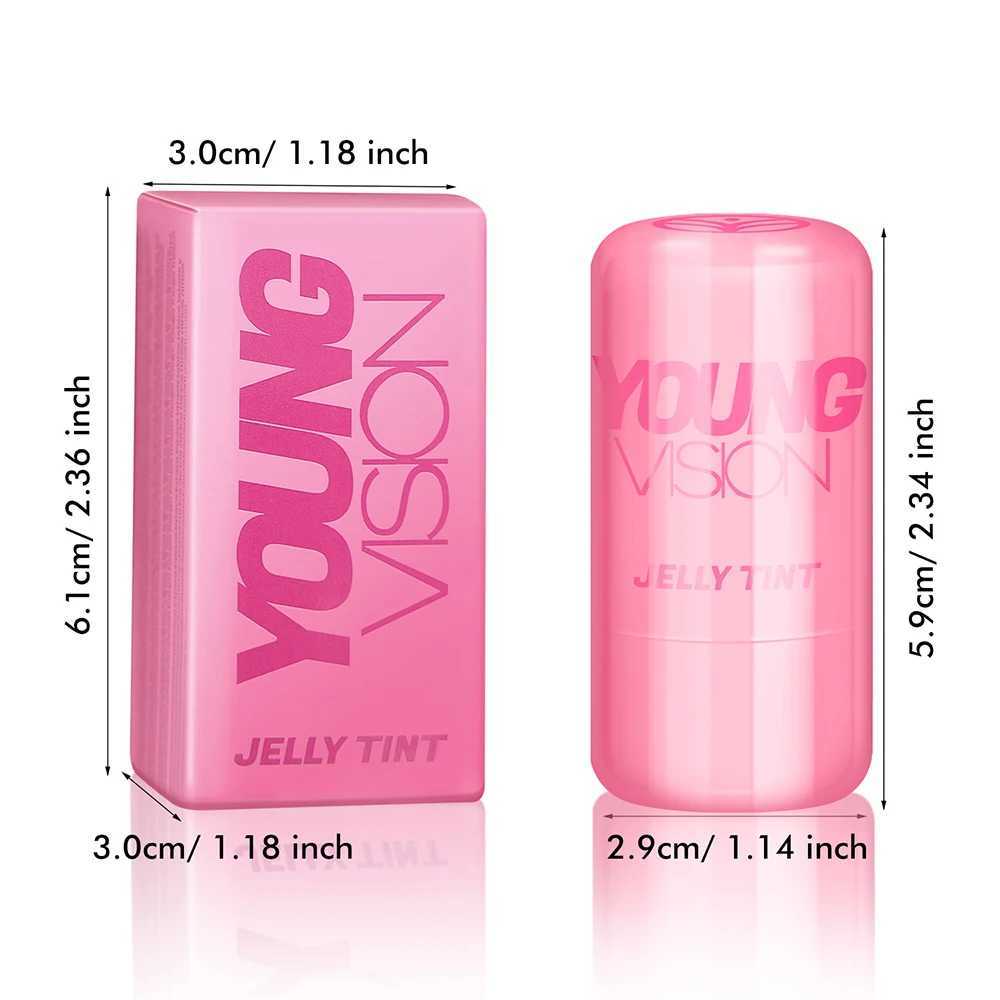 VISION Multi-Color Jelly B Stick Q Pinberry Lip Dye Stick for Lip and Cheek Natural and Easy Tinting Lip Gloss StickW250220