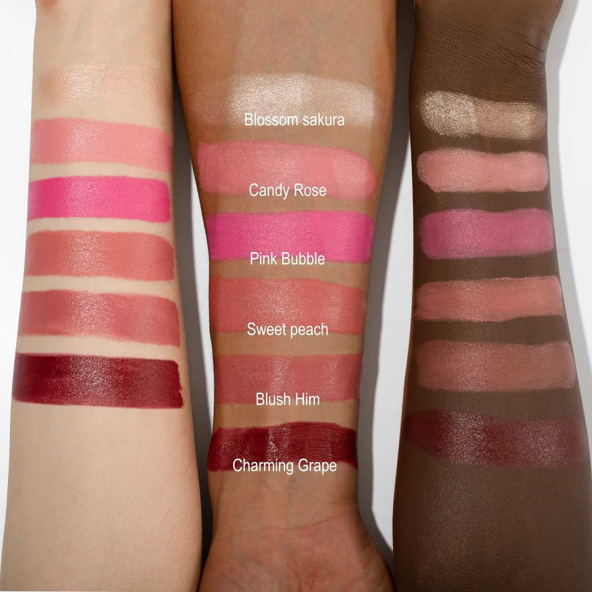 Vegan Cruelty-Free Big Volume Cream Berry Highlighter Long Lasting High Pigment Face B Lip And Cheek Tint Balm B StickW250220