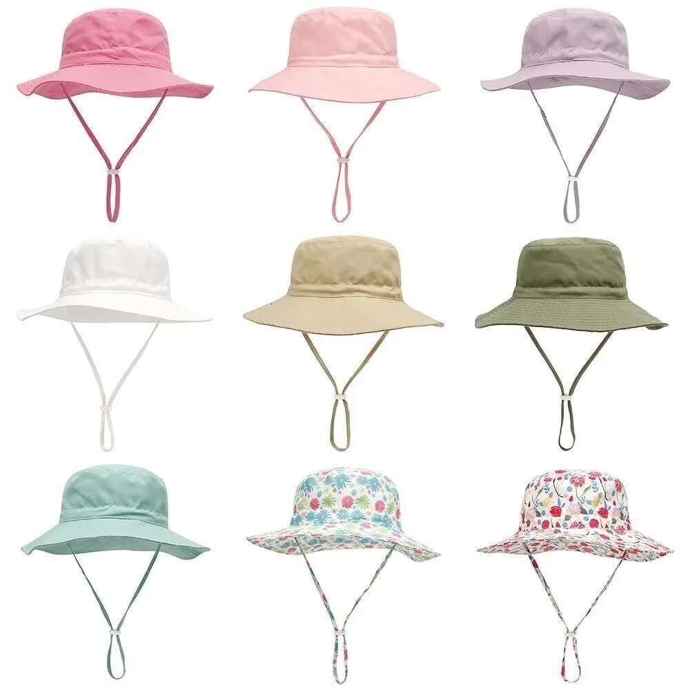 Ddmyshoesvip Summer Baby Sun Hat For Girls And Boys Outdoor Neck Ear Cover Anti UV Kids Beach Caps Bucket Cap Years