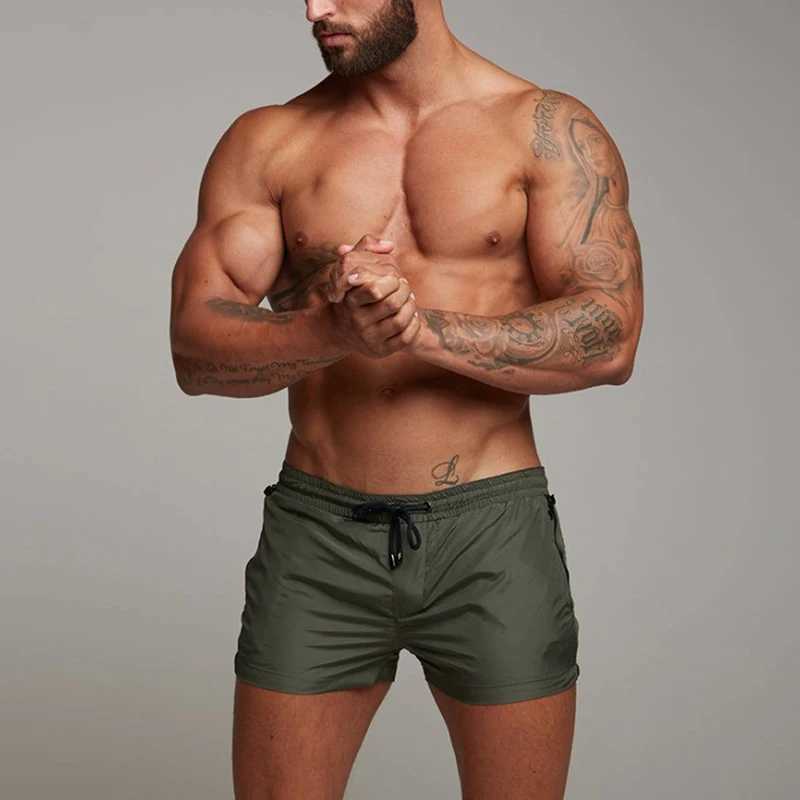 2024 Summer Running Shorts Men Elastic Waist Jogging Gym Fitness Shorts Quick Dry Training Casual Shorts Pants Male X250220