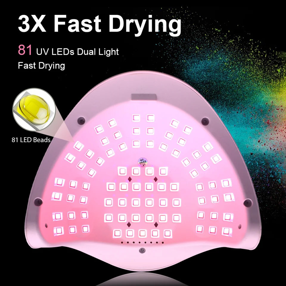 Professional Nail Dryer LED UV Lamp for Nails Gel Polish Dryer Light Nail Art Accessories Curing Gel Toe Nails Smart Sensor 250214