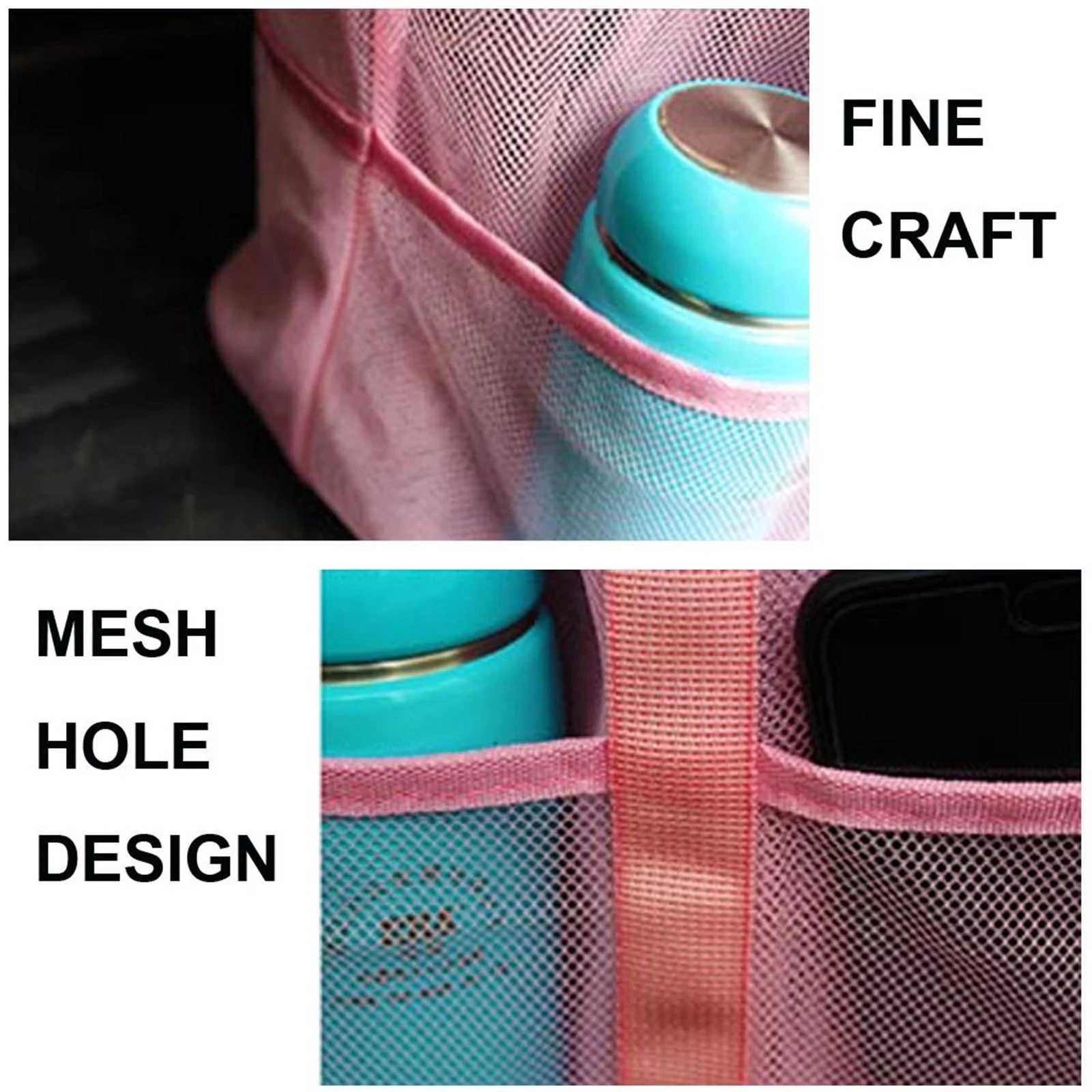 8 Pockets Summer Large Beach Bag For Towels Mesh Durable Travel Handbag Toys Organizer Waterproof Underwear Swimming Storage Bag Z250219