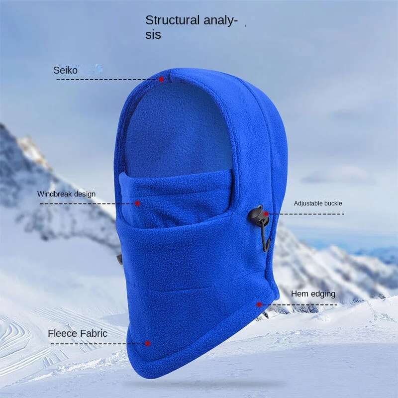 Ddmyshoesvip 3-10 Years Old Kids Children S Balaclava Hat Fleece Ski Face Mask Winter Cap Adjustable Double Neck Warmer