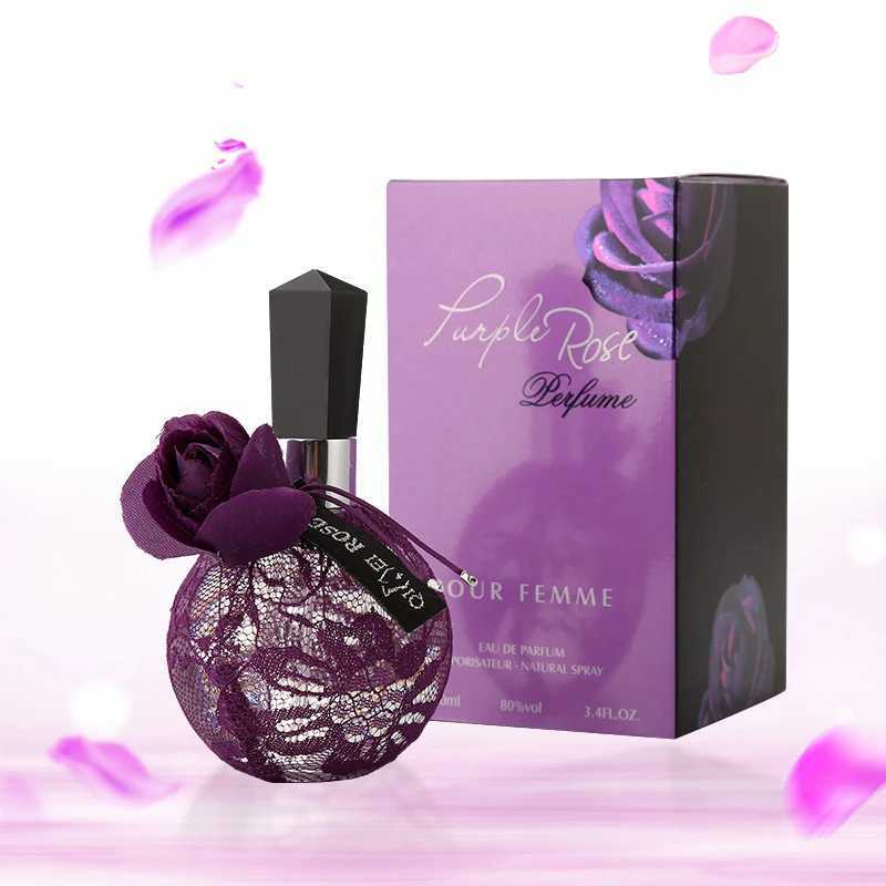 Rock Rose Women Perfume 100ml Midnight Rose Eau De Toilette Charm Flower Fruit Vanilla Scent Dating Long Lasting Light FragranceXJ250220
