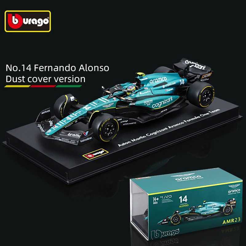 Bburago 1 43 2023 Aston Martin AMR23 F1 Formula Alloy Car Die Casting Vehicle Collection Model Racing ToyXJ250407