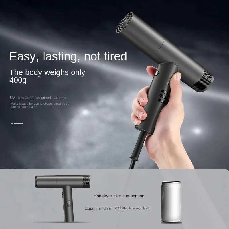 Professional high-speed hair dryer salon strong wind 0000Rpm negative ion hair care fast drying barber styling tool W250220