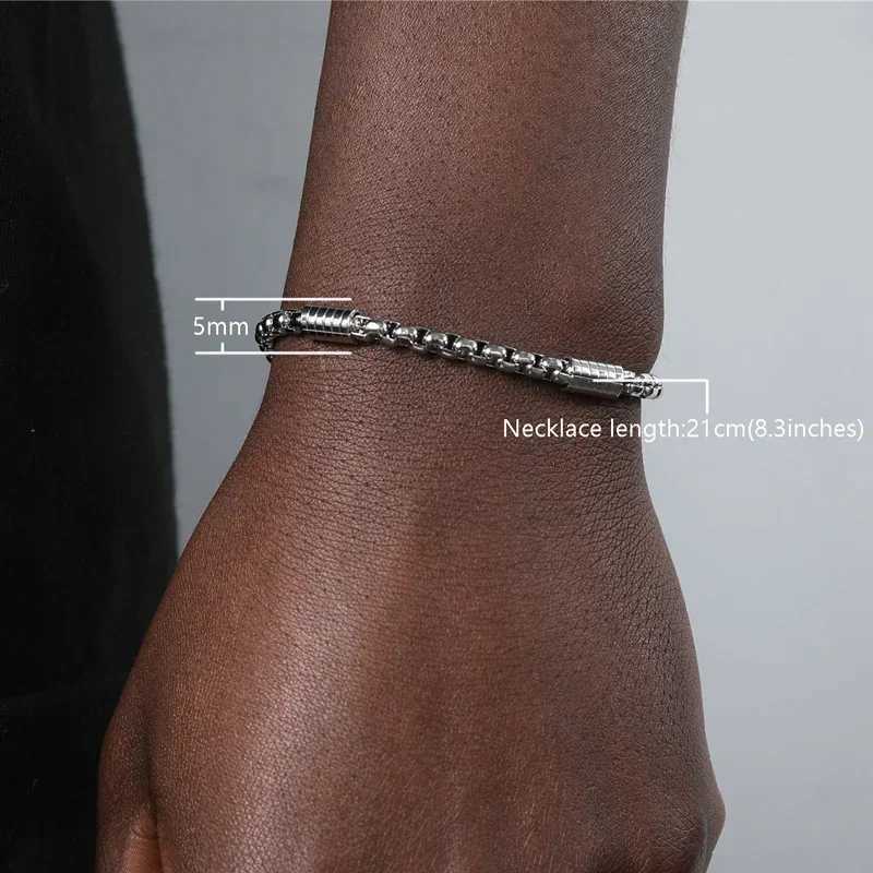 Classic Cu Cuban Bracelet for Men Jewelry Stainl Steel Dragon Link Chain Bracelets Hand Jewelry GiftsXJ250219
