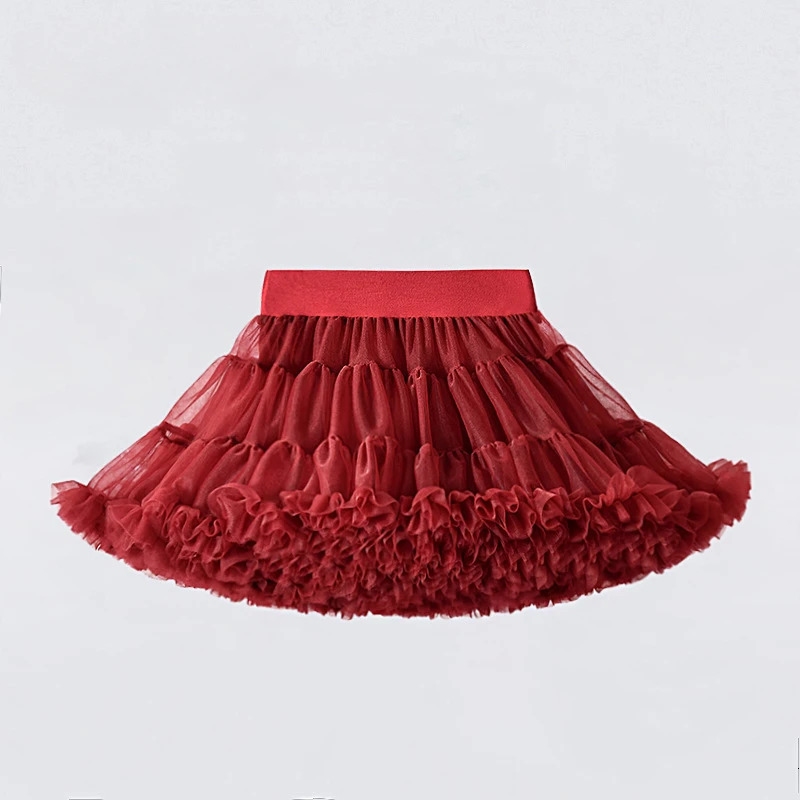 Lush Small Baby Girls Tutu Skirt for Kids Children Puffy Tulle Skirts for Girl born Party Princess Girl Clothes 1-15 Yrs B062 250220